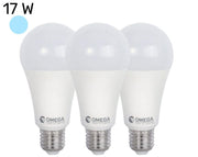 סט 3 נורות לד | 15W | בסיס E27 | אור קר