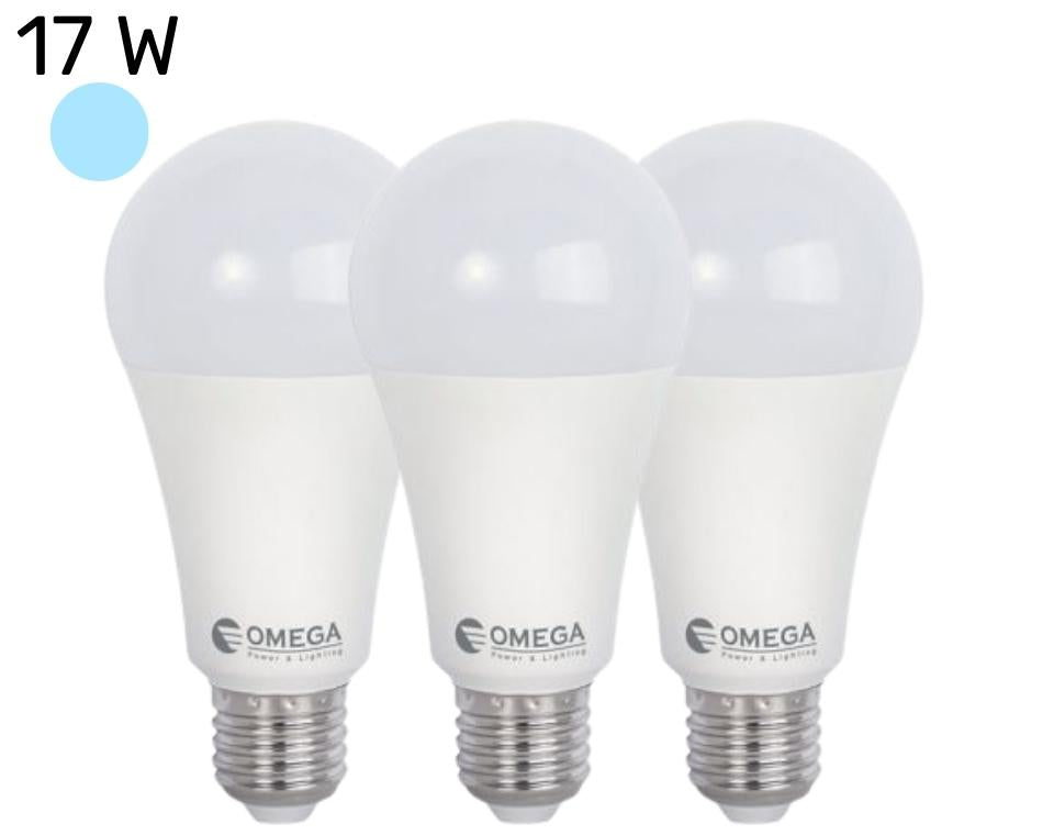 סט 3 נורות לד | 15W | בסיס E27 | אור קר