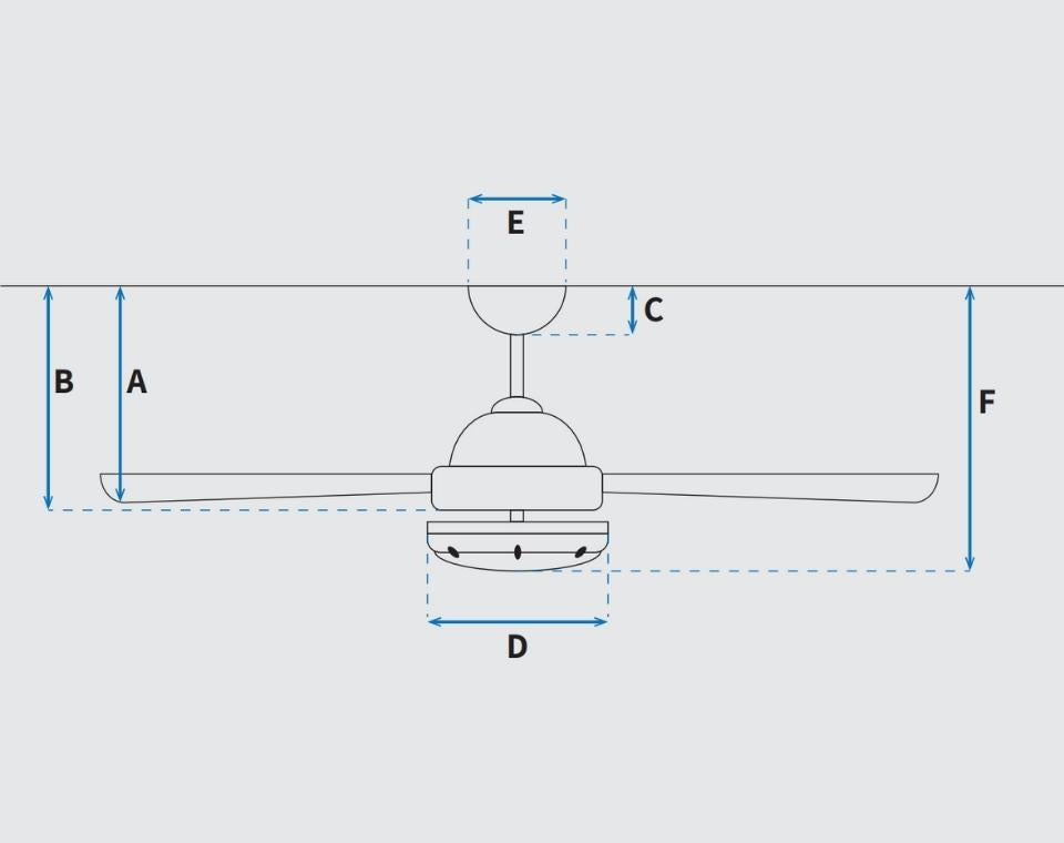 מאוורר תקרה דקורטיבי 52" | דגם Pierre לבן/עץ | כולל גוף תאורה מובנה