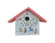 תיבת קינון לציפורים בעבודת אומן | 34X25 | דגם 819 - תוכים