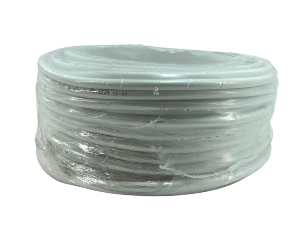 כבל פנדל (לבן) 50 מ׳ | כבל דו גידי | 2X2.5