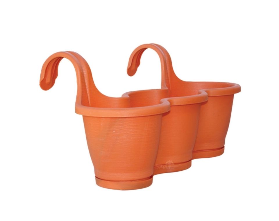 אדנית מעקה שלישיה | כתום | אורך 53 ס״מ