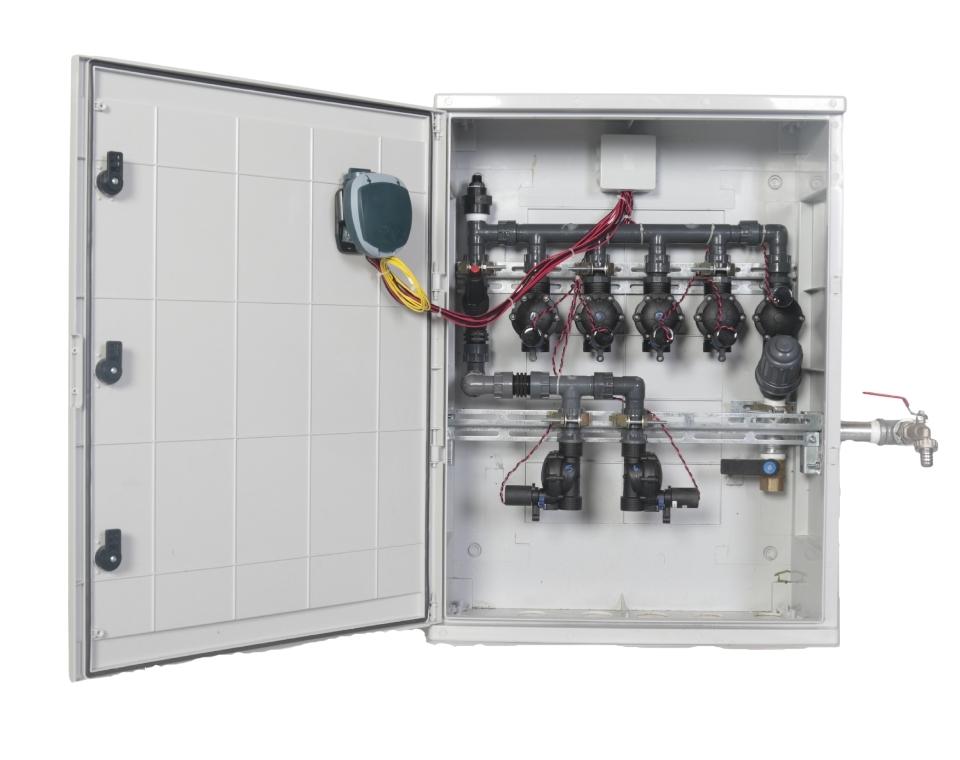 ארון השקיה 6 הפעלות | DC מופעל ע״י סוללות