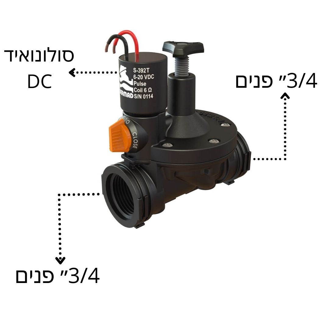 ברז חשמלי ברמד 3/4״ DC