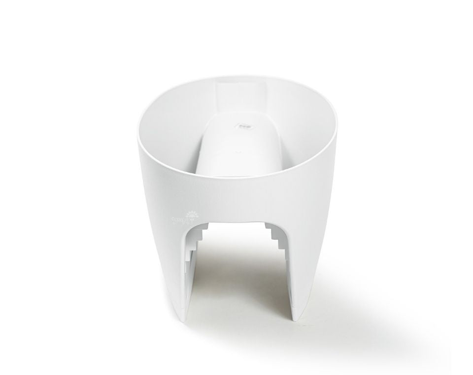 אדנית מעקה | דגם גרינבו | לבן | 60 ס״מ