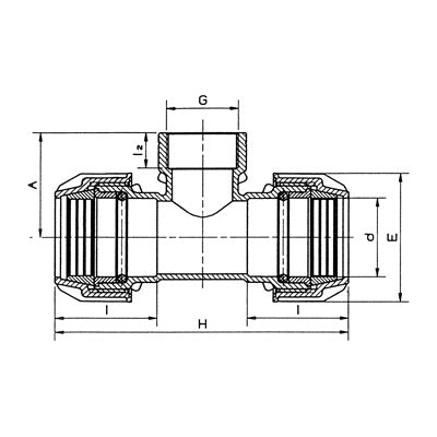 הסתעפות הברגה פנימית 63 מ״מ | סדרת סילבר