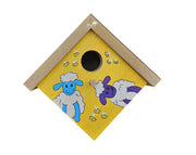 תיבת קינון לציפורים בעבודת אומן | 24X25 | דגם 803 - כבשים ודבורים