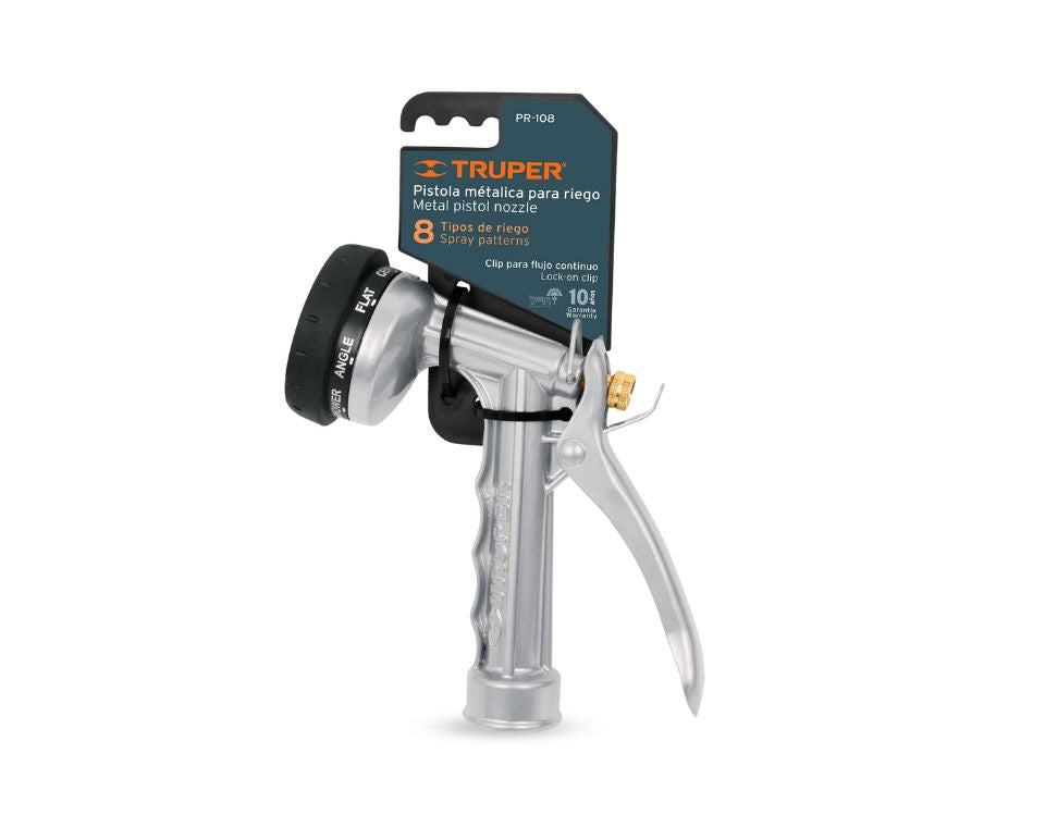 אקדח מים מקצועי גוף מתכת | 8 מצבים