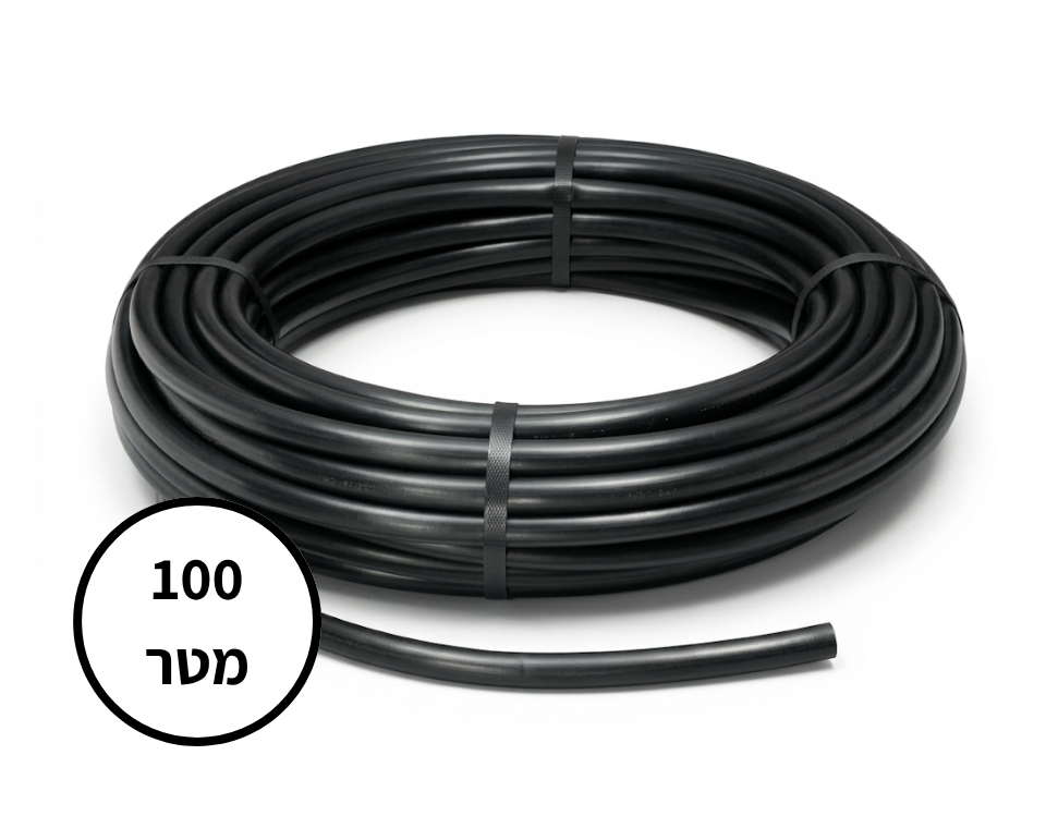 צינורית 4/7 | שחור | 100 מטר