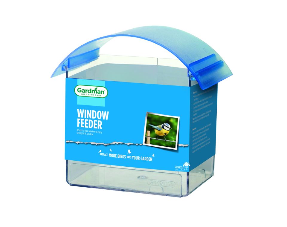 מתקן האכלה שקוף ונצמד לציפורים | 14X14 | דגם 01323