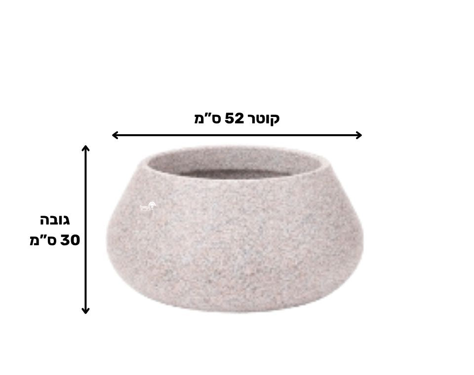 עציץ הדר | 52X30 | גרניט – מבט מקרוב על הפרטים