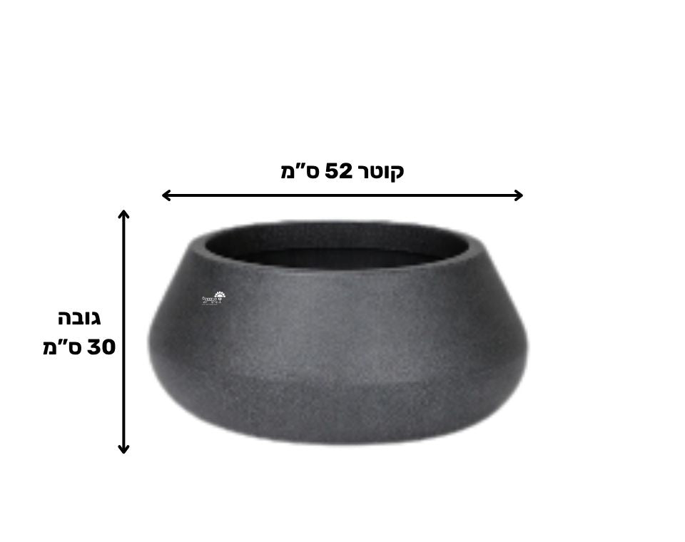 עציץ הדר | 52X30 | פחם
