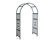 קשת מברזל לטיפוס צמחים | 206X114 | שחור | דגם פטל