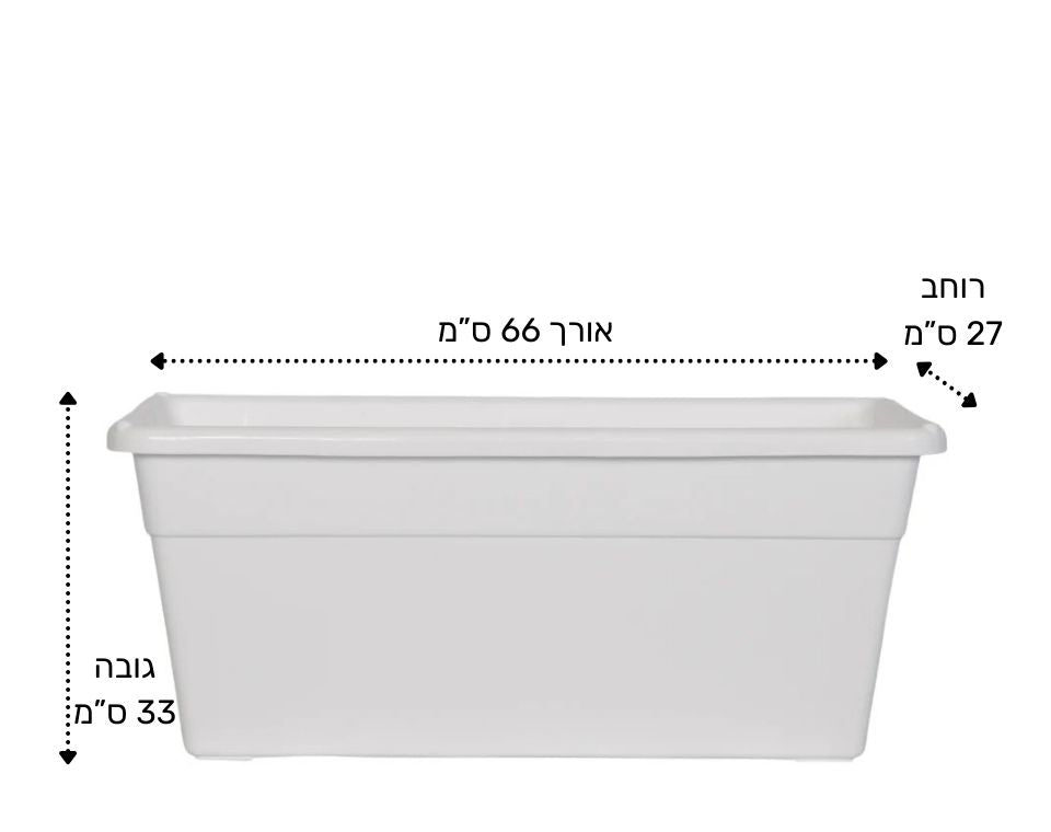 אדנית נועם | צבע לבן | 66X32X27
