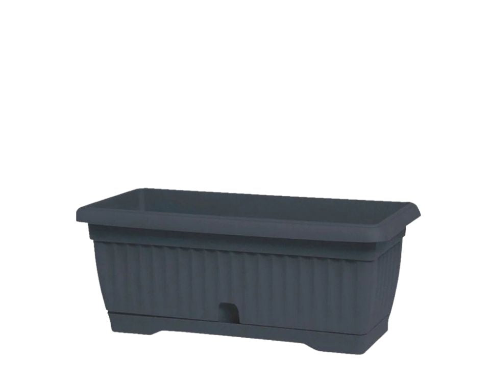 אדנית חרמון | 45 ס״מ | 14 ליטר | כוללת תחתית מובנית לניקוז המים | פחם