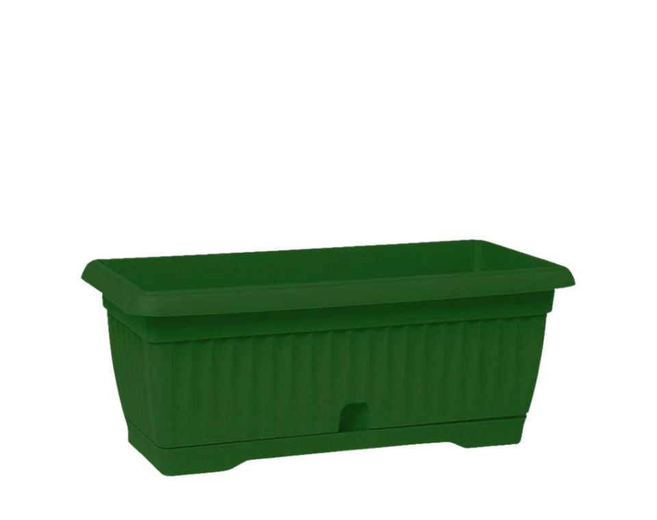 אדנית גולן | 52 ס״מ | 9 ליטר | כולל תחתית מובנית | ירוק כהה