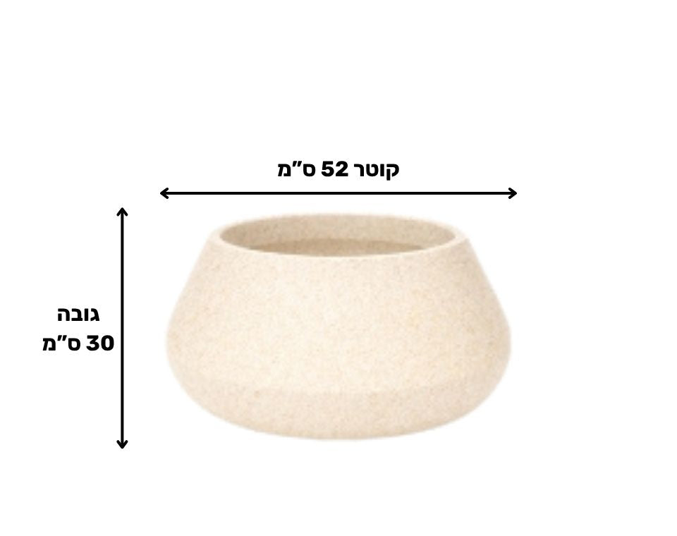 עציץ הדר | 52X30 | אבן