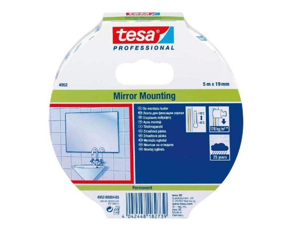 דבק דו צדדי ספוגי למראות | טסה | 50 מ׳