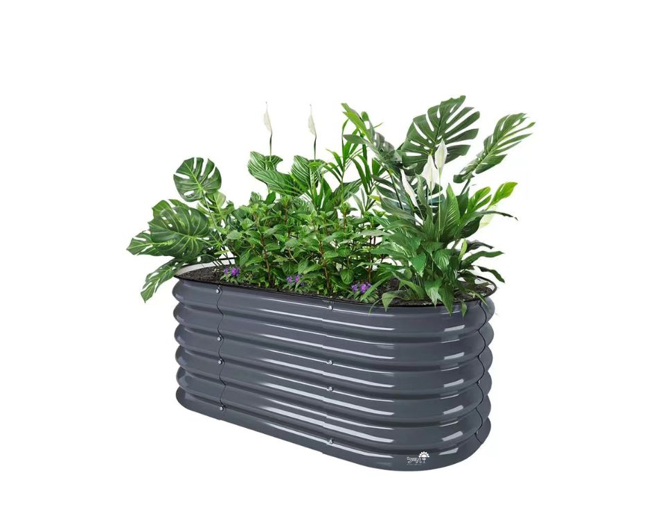 אדנית מתכת מוגבהת | 105x60x43 ס"מ | אפור