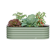 אדנית מתכת מוגבהת מודולרית | 2 מידות שונות להרכבה | גובה 43 ס"מ | ירוק