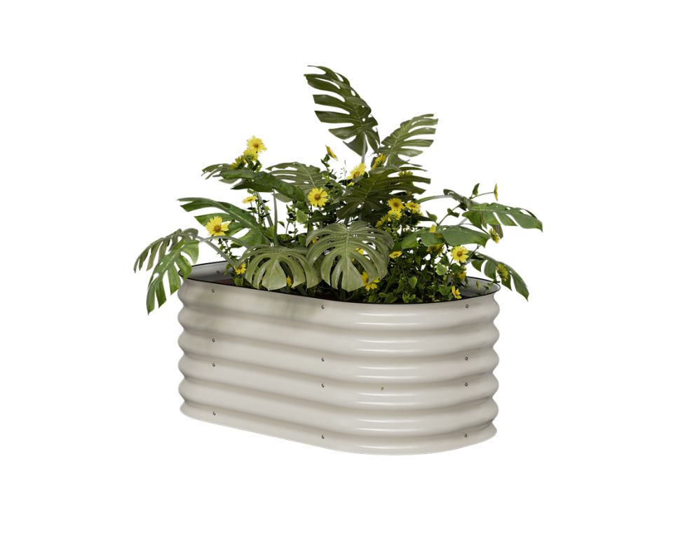 אדנית מתכת מוגבהת | 105x60x43 ס"מ | קרם