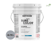 RUST-OLEUM | 18.79L | צבע משולב פריימר לקירות פנים | רחיץ | בכיסוי Egg-Shell