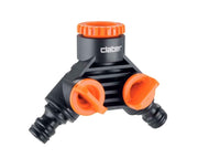 מחבר ברז כפול מתכת | מפצל Y לברז גינה | CLABER | 9602