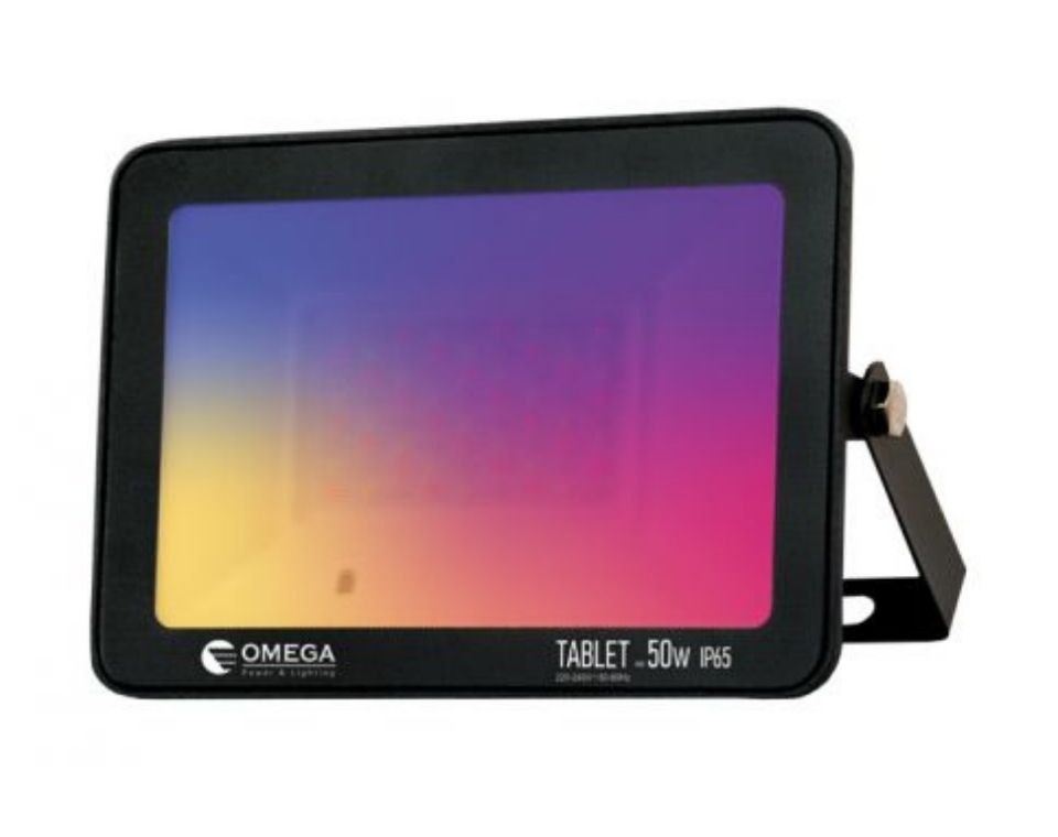 פנס הצפה עם שלט 100W TABLET RGB (220V)