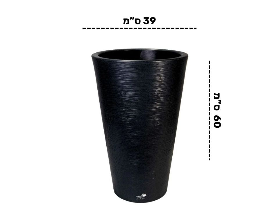 כד חבצלת | 39X60 | פחם