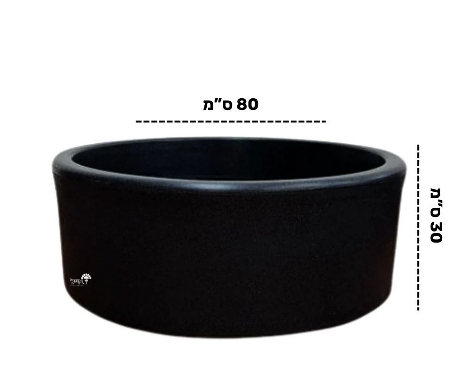 קערת ערבה | מידות 80X30 | שחור