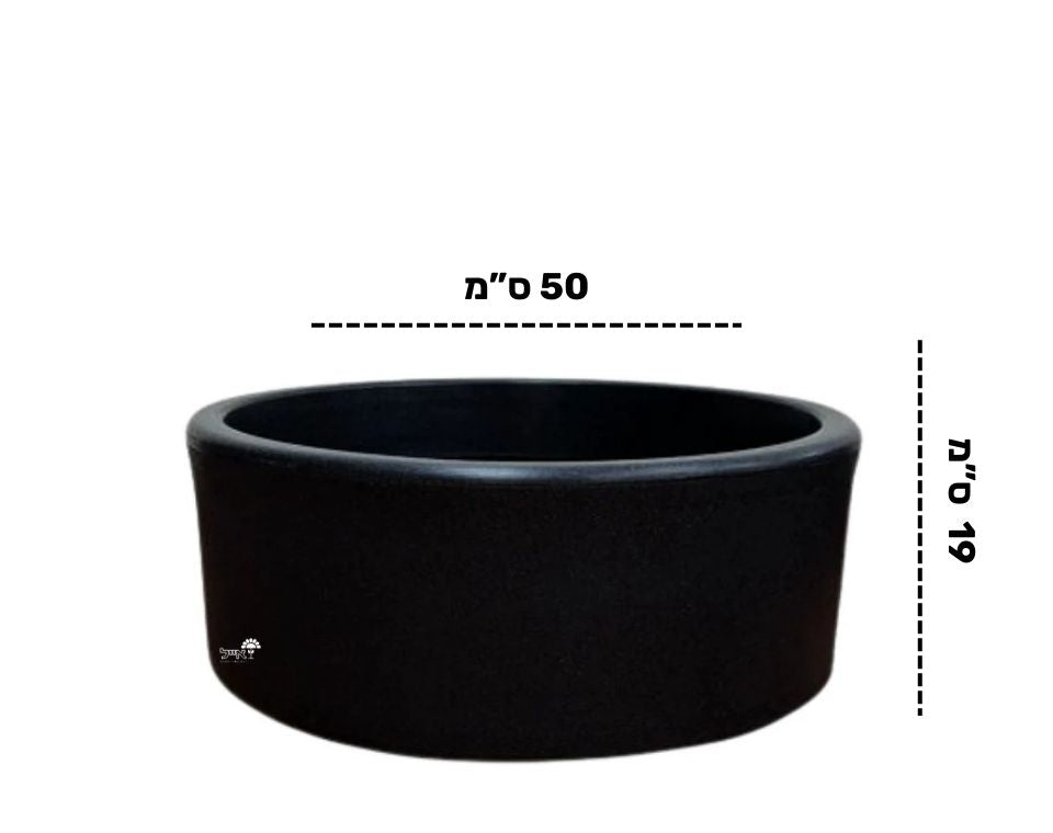 קערת ערבה | מידות 50X19 | שחור