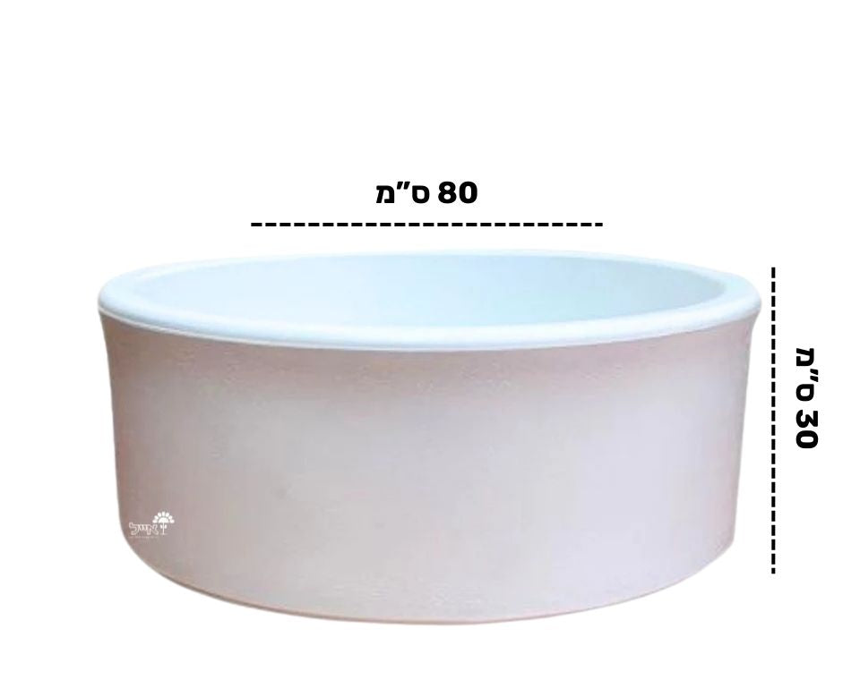 קערת ערבה | מידות 80X30 | לבן