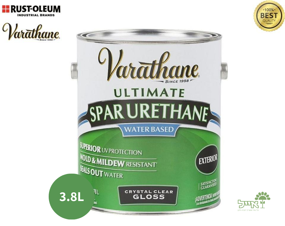 לכה לשימוש חוץ | Varathane | מבריק | 3.8 ליטר
