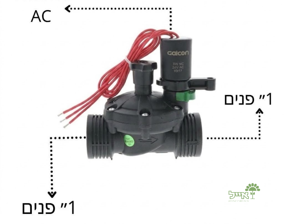 ברז חשמלי סדרת גלקון 1״ AC | תלת גידי