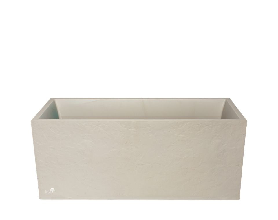 אדנית דמוי אבן | מידות 100X40X40 | בז' של EDA