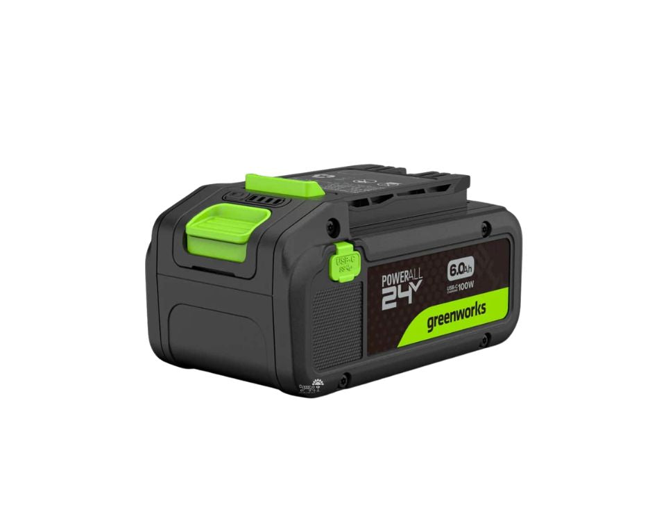 סוללה נטענת | יציאת USB-C דו-כיוונית |  Greenworks BA2460CA1 POWERALL | 24V | 6Ah