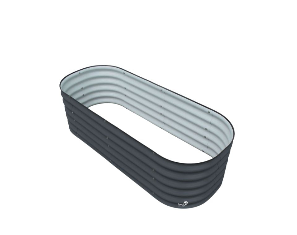 אדנית מתכת מוגבהת מודולרית | 2 מידות שונות להרכבה | גובה 43 ס"מ | אפור