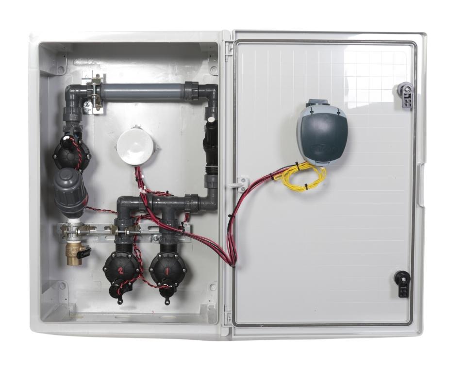 ארון השקיה 2 הפעלות | DC מופעל ע״י סוללות