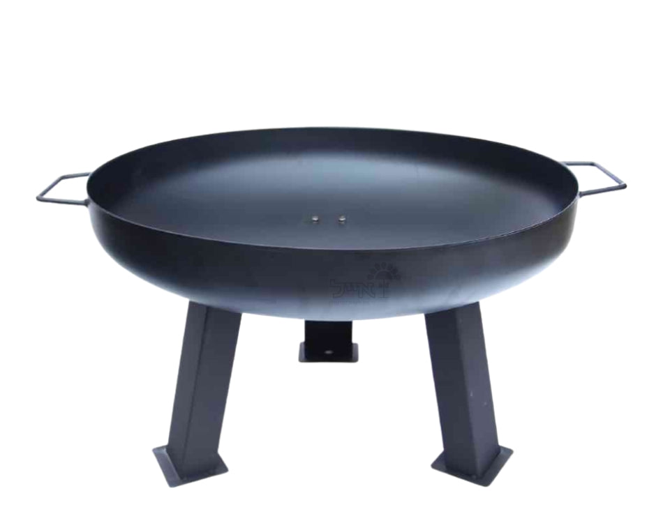 מדורת גן מברזל + רשת גריל | 60X30 | מידה L | שחור