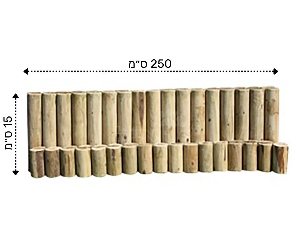 טרסה מעץ אורן | 0.15X2.5 מטר | 7X7 ס"מ