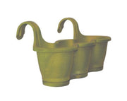 אדנית מעקה שלישיה | ירוק זית | אורך 53 ס״מ