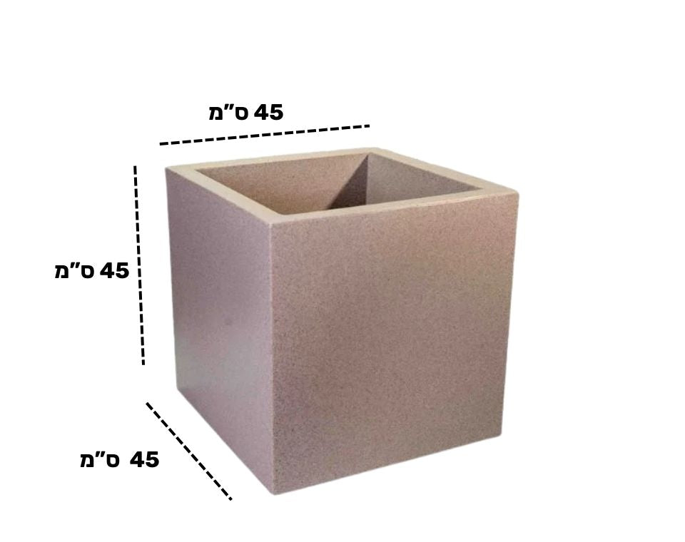 כד רוטו ריבועי | גרניט | 45X45X45 ס''מ