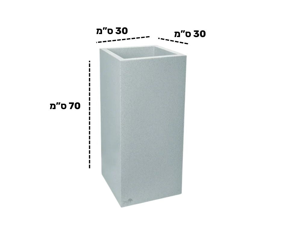 כד רוטו גבוה | בטון | 70X30X30