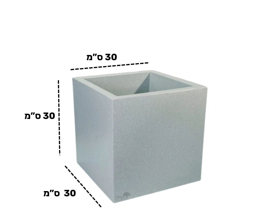 כד רוטו ריבועי | בטון | 30X30X30 ס''מ