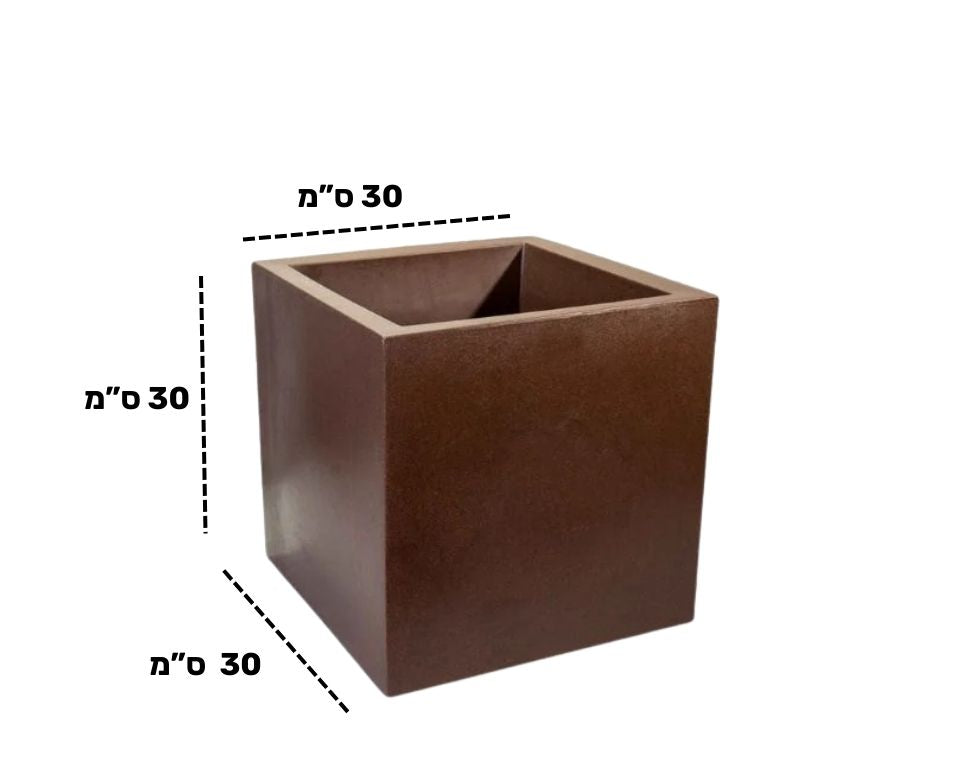 כד רוטו ריבועי | חום | 30X30X30 ס''מ