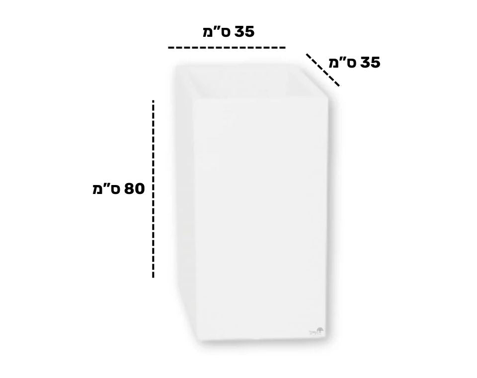 כד רוטו גבוה | לבן | 80X35X35