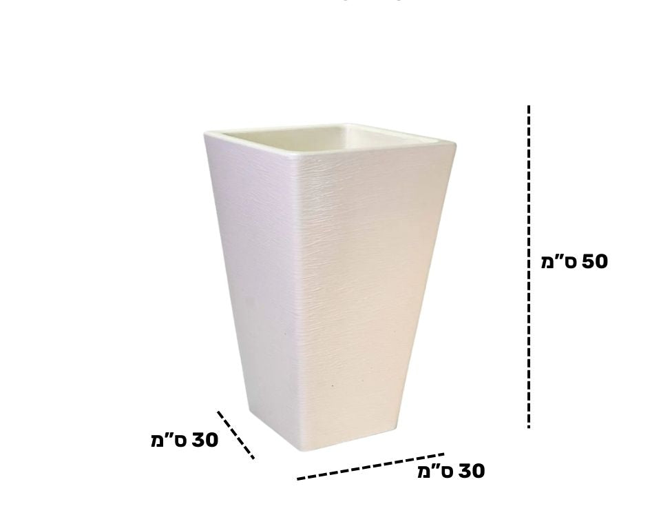 כד יסמין | 30X30X50 | לבן