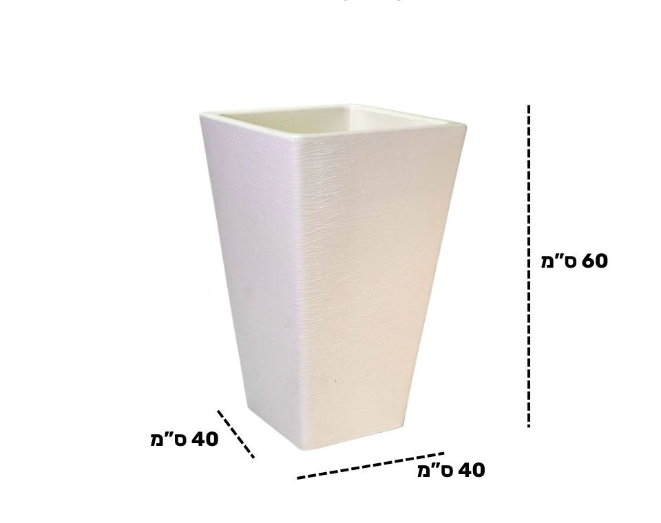 כד יסמין | 40X40X60 | לבן
