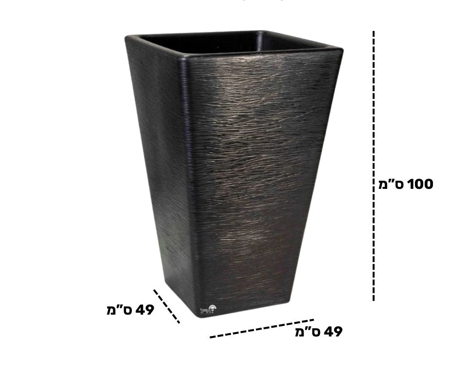 כד יסמין | 49X49X100 | שחור