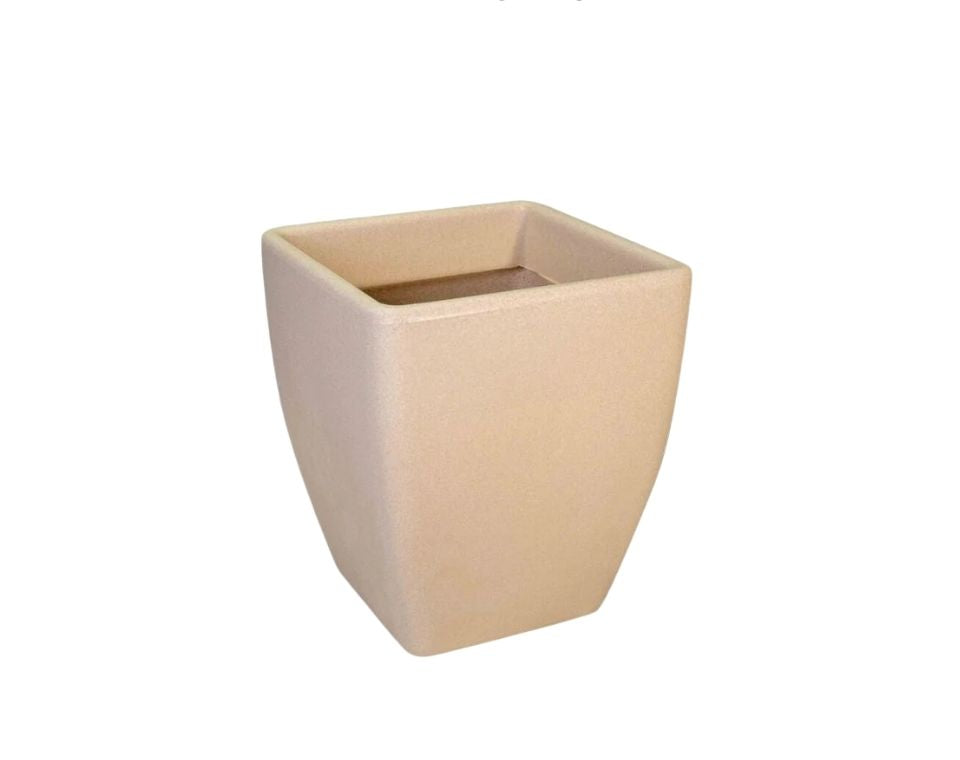 כד מרובע חלק קטן | 37X37X43 | אבן